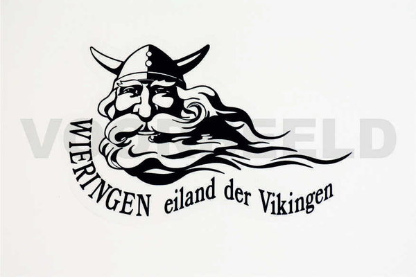 Viking sticker MAN (zwart) 15 cm