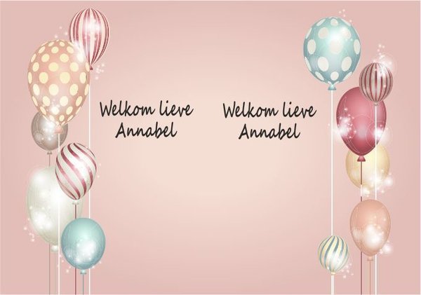 Geboortebord Annabel