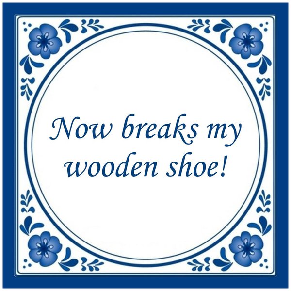 Wooden shoe Tuinposter